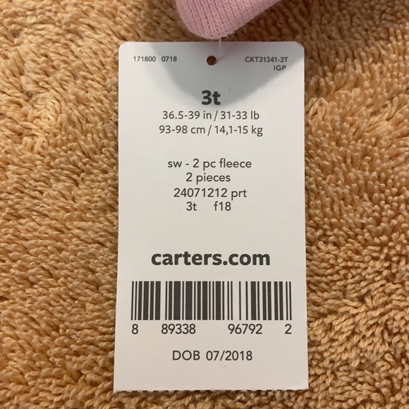 🛒Markdown Cater’s 3T Pink Snowman Sweatshirt Flame Resist Christmas Winter Girl - Picture 8 of 8